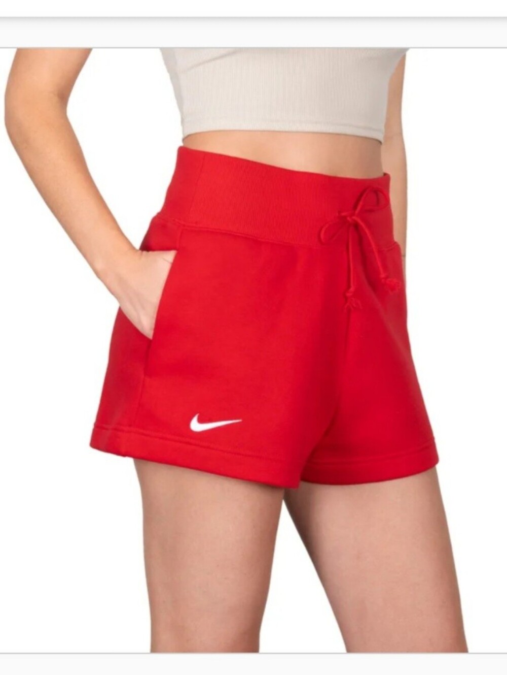 NEW! Nike Red Fleece Lounge Shorts Size M